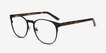 Resonance Black Acetate, MetalEyeglass Frames from EyeBuyDirect, Angle View