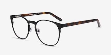Progressive Transitions Eyeglasses Online with Large Fit, Square, Full-Rim Acetate/metal Design — Forever in Clear by Eyebuydirect - Lenses Included (