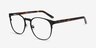 Resonance Noir Acetate-metalMontures de lunettes de vue d'EyeBuyDirect, Vue d'Angle