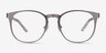 Resonance Gunmetal Acetate-metalEyeglass Frames from EyeBuyDirect, Front View