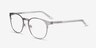 Resonance Gunmetal Acetate-metalEyeglass Frames from EyeBuyDirect, Angle View