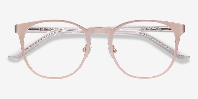 Resonance Rose Gold Acetate-metalEyeglass Frames from EyeBuyDirect, Closed View