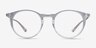 Luminous Clear Acetate-metalEyeglass Frames from EyeBuyDirect, Front View