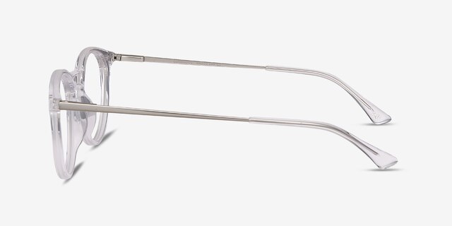 Luminous Clear Acetate-metalEyeglass Frames from EyeBuyDirect, Side View