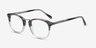 Era Gray Striped Acetate-metalEyeglass Frames from EyeBuyDirect, Angle View