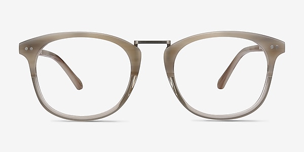 Era Gray Clear Acetate-metal Eyeglass Frames