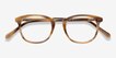 Era Brown Striped Acetate, MetalEyeglass Frames from EyeBuyDirect, Closed View