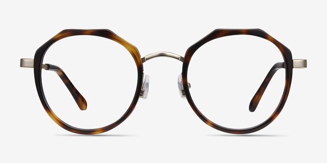 Accent Tortoise Acetate-metalEyeglass Frames from EyeBuyDirect, Front View