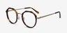 Accent Tortoise Acetate-metalEyeglass Frames from EyeBuyDirect, Angle View