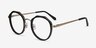 Accent Black Acetate-metalEyeglass Frames from EyeBuyDirect, Angle View