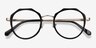 Accent Black Acetate-metalEyeglass Frames from EyeBuyDirect, Closed View