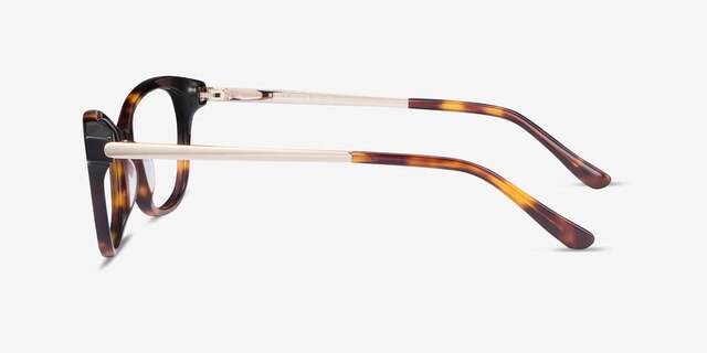 Ripple Tortoise Acetate-metalEyeglass Frames from EyeBuyDirect, Side View