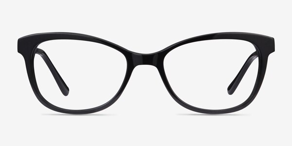 Ripple Noir Acetate-metal Montures de lunettes de vue