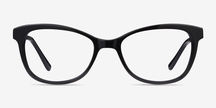 Ripple Noir Acetate-metal Montures de lunettes de vue d'EyeBuyDirect