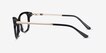 Ripple Black Acetate, MetalEyeglass Frames from EyeBuyDirect, Side View