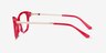 Ripple Red Acetate-metalEyeglass Frames from EyeBuyDirect, Side View
