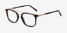 Guild Tortoise Acetate-metalEyeglass Frames from EyeBuyDirect, Angle View