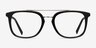 Guild Black AcetateEyeglass Frames from EyeBuyDirect, Front View