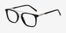 Guild Black AcetateEyeglass Frames from EyeBuyDirect, Angle View