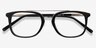Guild Black AcetateEyeglass Frames from EyeBuyDirect, Closed View