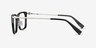 Wayback Black AcetateEyeglass Frames from EyeBuyDirect, Side View