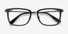 Wayback Black AcetateEyeglass Frames from EyeBuyDirect, Closed View