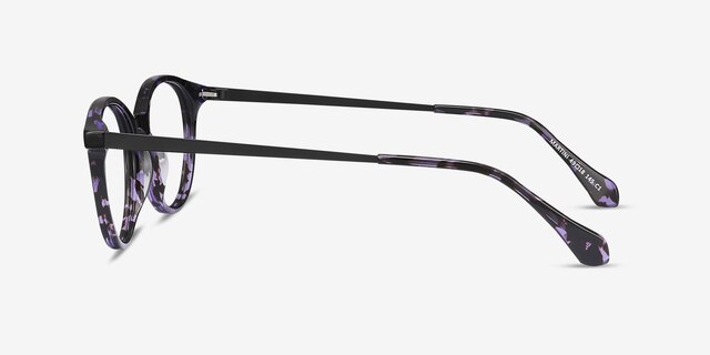 Martini Purple Tortoise AcetateEyeglass Frames from EyeBuyDirect, Side View