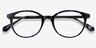 Martini Purple Tortoise AcetateEyeglass Frames from EyeBuyDirect, Closed View