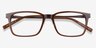 Stanza Brown Acetate-metalEyeglass Frames from EyeBuyDirect, Closed View