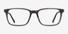 Stanza Gray Acetate-metalEyeglass Frames from EyeBuyDirect, Front View