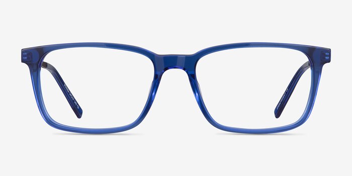 Stanza Bleu Acetate-metal Montures de lunettes de vue d'EyeBuyDirect