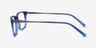Stanza Bleu Acetate-metalMontures de lunettes de vue d'EyeBuyDirect, Vue de Côté
