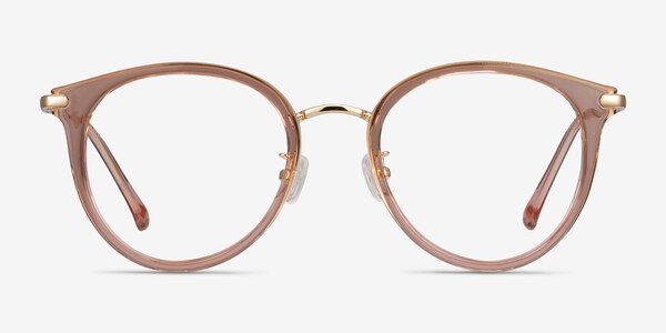Hollie Pink Plastic-metal Eyeglass Frames