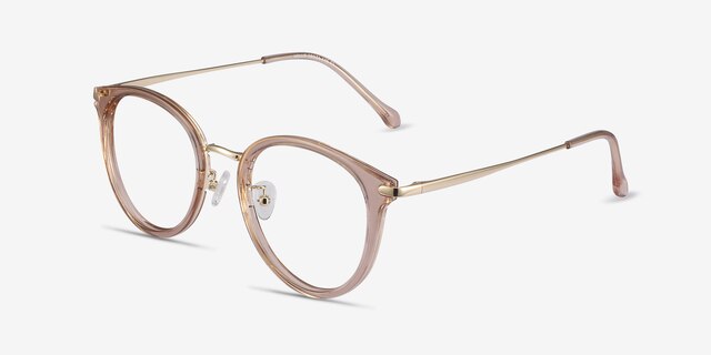 Hollie Rose Plastic-metalMontures de lunettes de vue d'EyeBuyDirect, Vue d'Angle