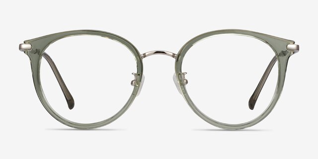 Hollie Green Plastic-metalEyeglass Frames from EyeBuyDirect, Front View