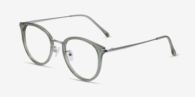 Hollie Green Plastic-metalEyeglass Frames from EyeBuyDirect, Angle View