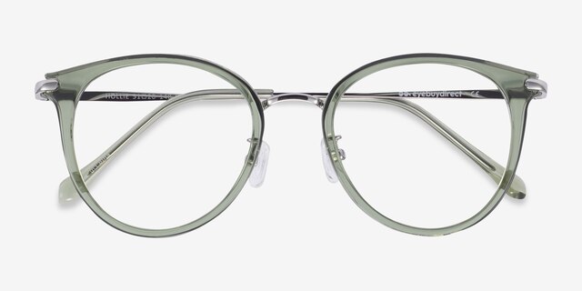 Hollie Green Plastic-metalEyeglass Frames from EyeBuyDirect, Closed View