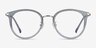 Hollie Bleu Plastic-metalMontures de lunettes de vue d'EyeBuyDirect, Vue de Face