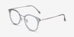 Hollie Blue Plastic, MetalEyeglass Frames from EyeBuyDirect, Angle View