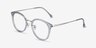 Hollie Bleu Plastic-metalMontures de lunettes de vue d'EyeBuyDirect, Vue d'Angle