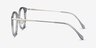 Hollie Bleu Plastic-metalMontures de lunettes de vue d'EyeBuyDirect, Vue de Côté