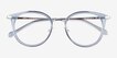 Hollie Blue Plastic, MetalEyeglass Frames from EyeBuyDirect, Closed View