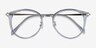 Hollie Bleu Plastic-metalMontures de lunettes de vue d'EyeBuyDirect, Vue Rapprochée