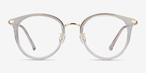 Hollie Transparent Plastic-metal Montures de lunettes de vue