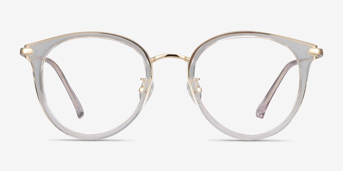 Hollie Transparent Plastic-metal Montures de lunettes de vue d'EyeBuyDirect