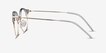 Moon River Clear Blue Plastic, MetalEyeglass Frames from EyeBuyDirect, Side View