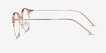 Moon River Clear Pink Plastic, MetalEyeglass Frames from EyeBuyDirect, Side View