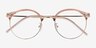 Moon River Clear Pink Plastic-metalEyeglass Frames from EyeBuyDirect, Closed View
