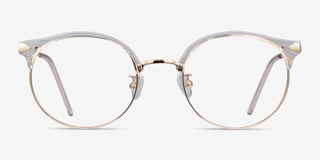 Moon River Clear Plastic-metalEyeglass Frames from EyeBuyDirect, Front View