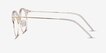 Moon River Clear Plastic, MetalEyeglass Frames from EyeBuyDirect, Side View